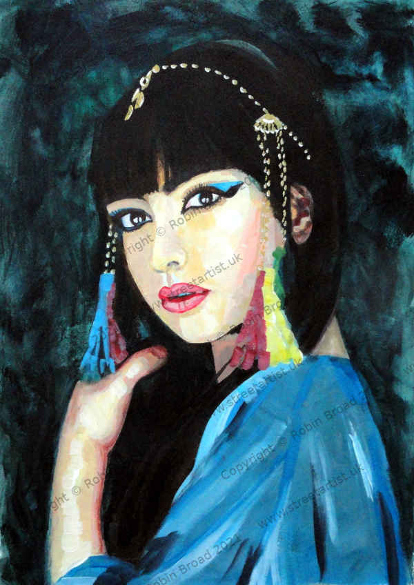 Cleopatra artwork by Robin Broad, artist, Newcastle upon Tyne, UK